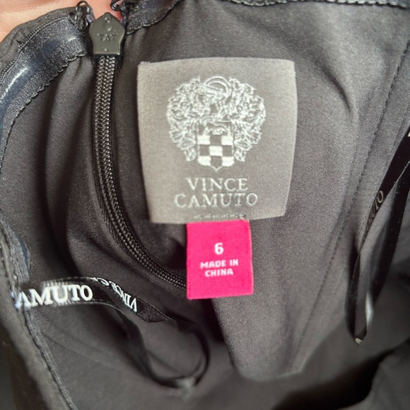 Vince Camuto Black Strapless Dress Size 6 - Picture 3 of 6